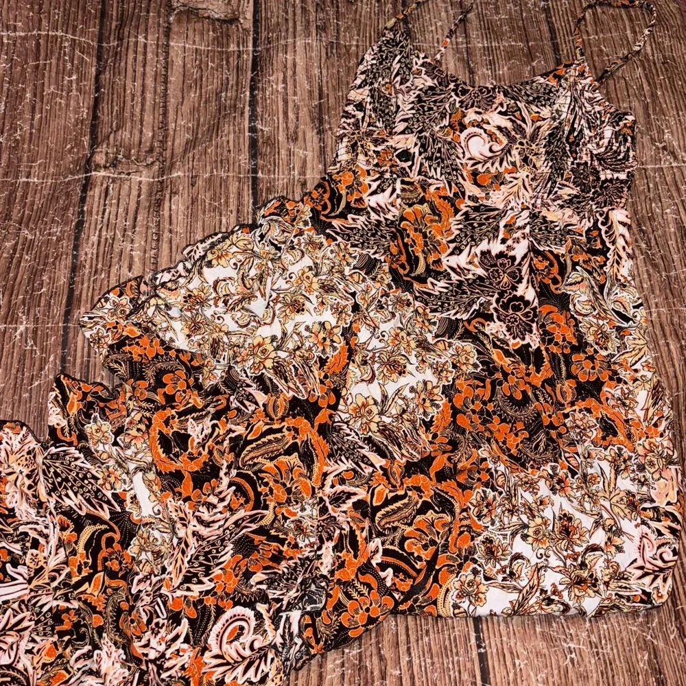Free People “forever yours” smocked maxi floral dress L